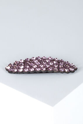 Hair clip with gems, Purple Shimmer, Packshot image number 1