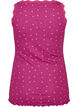 Top with print and lace edge, Purple, Packshot image number 1