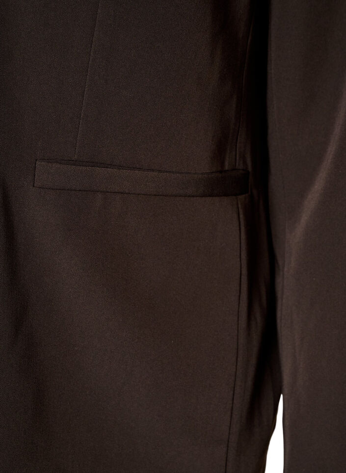 Double-breasted blazer with a loose fit, Brown, Packshot image number 3