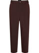 Tailored trousers with wide legs and high waist, Brown, Packshot image number 0