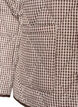 Quilted jacket with small checks and contrast trim, Brown, Packshot image number 3