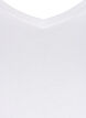 Solid coloured basic t-shirt in cotton, White, Packshot image number 2