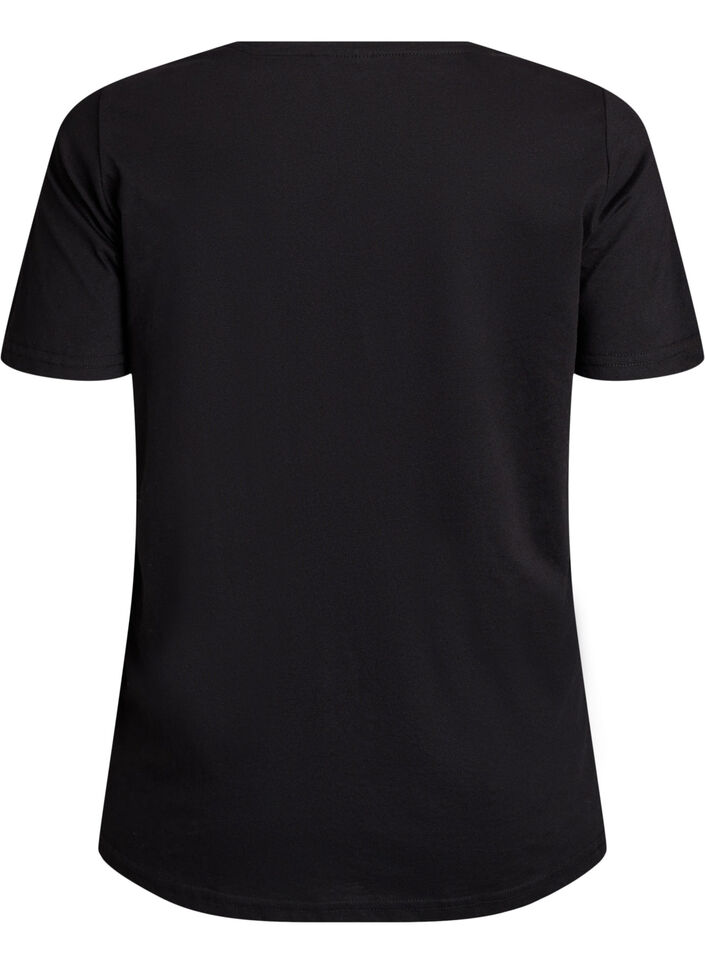 FLASH - T-shirt with print, Black, Packshot image number 1