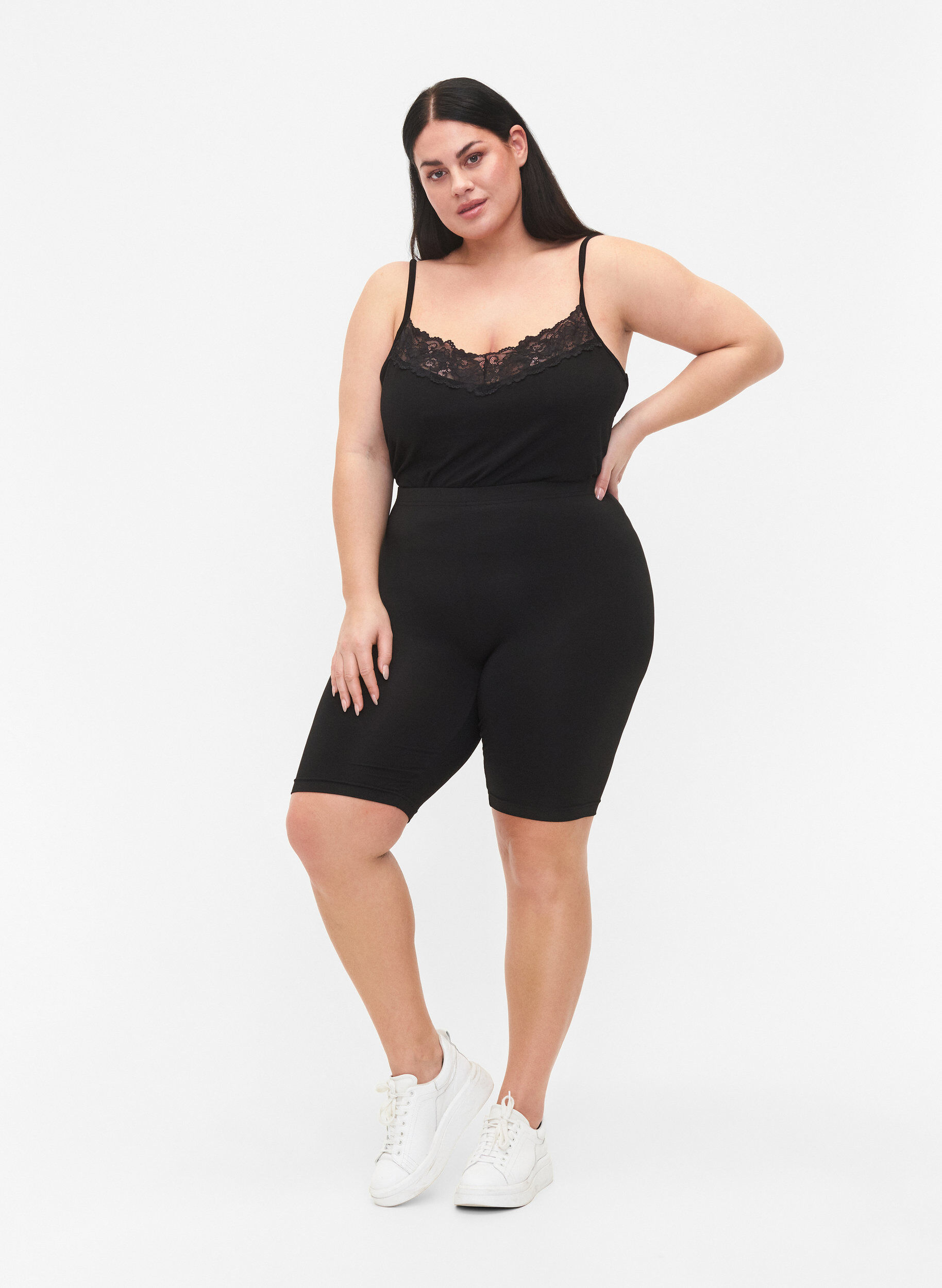 Zizzifashion 2-pack cycling shorts, Black, Model image number 1