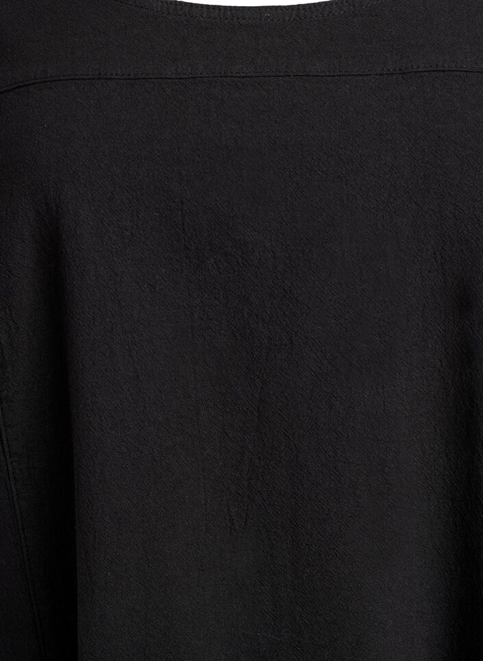 Short-sleeved cotton dress, Black, Packshot image number 2