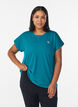 Solid-coloured training T-shirt, Green, Model image number 0
