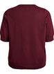 Fine-knit blouse with short sleeves, Red, Packshot image number 1