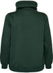 Sweatshirt with high collar and pockets, Green, Packshot image number 1