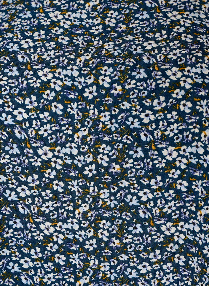 Dress with print and short sleeves, Blue, Packshot image number 2