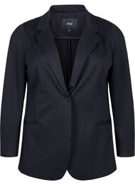 Simple blazer with button closure, Black, Packshot