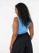 Solid color basic top in cotton, Light Blue, Model image number 2