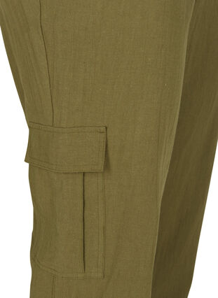 Linen trousers, Ivy green, Packshot image number 3