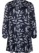 Short printed dress with a round neck, Ev.Blue Flower AOP, Packshot image number 0