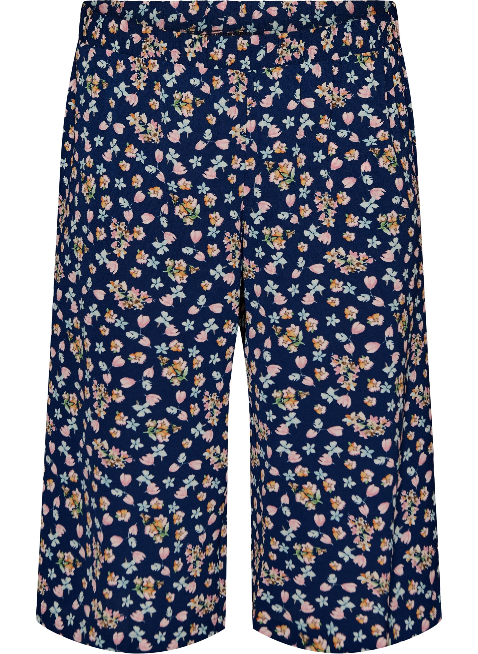 Zizzifashion Culotte trousers with print, Light Blue, Packshot image number 0