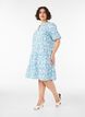Short A-line dress in cotton muslin, Vanilla, Model image number 1