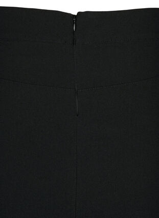 Tight-fitting midi skirt with slit, Black, Packshot image number 3