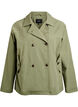 Short trench coat with pockets, Green, Packshot image number 0