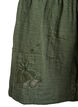Long cotton muslin skirt with embroidered details, Thyme, Packshot image number 3