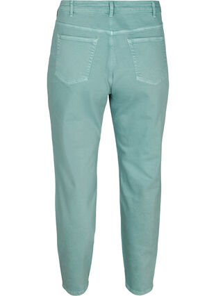 Mom fit jeans in cotton, Chinois Green, Packshot image number 1