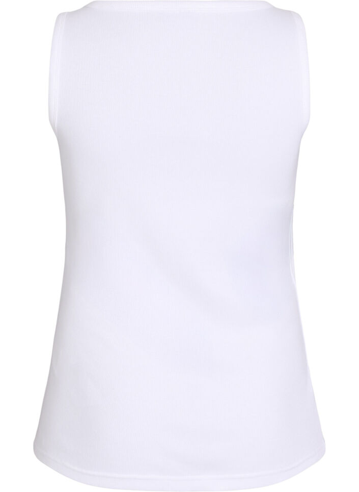 Fitted top with motif, White, Packshot image number 1