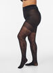 Floral tights with push-up effect - 50 denier, Black, Model image number 0