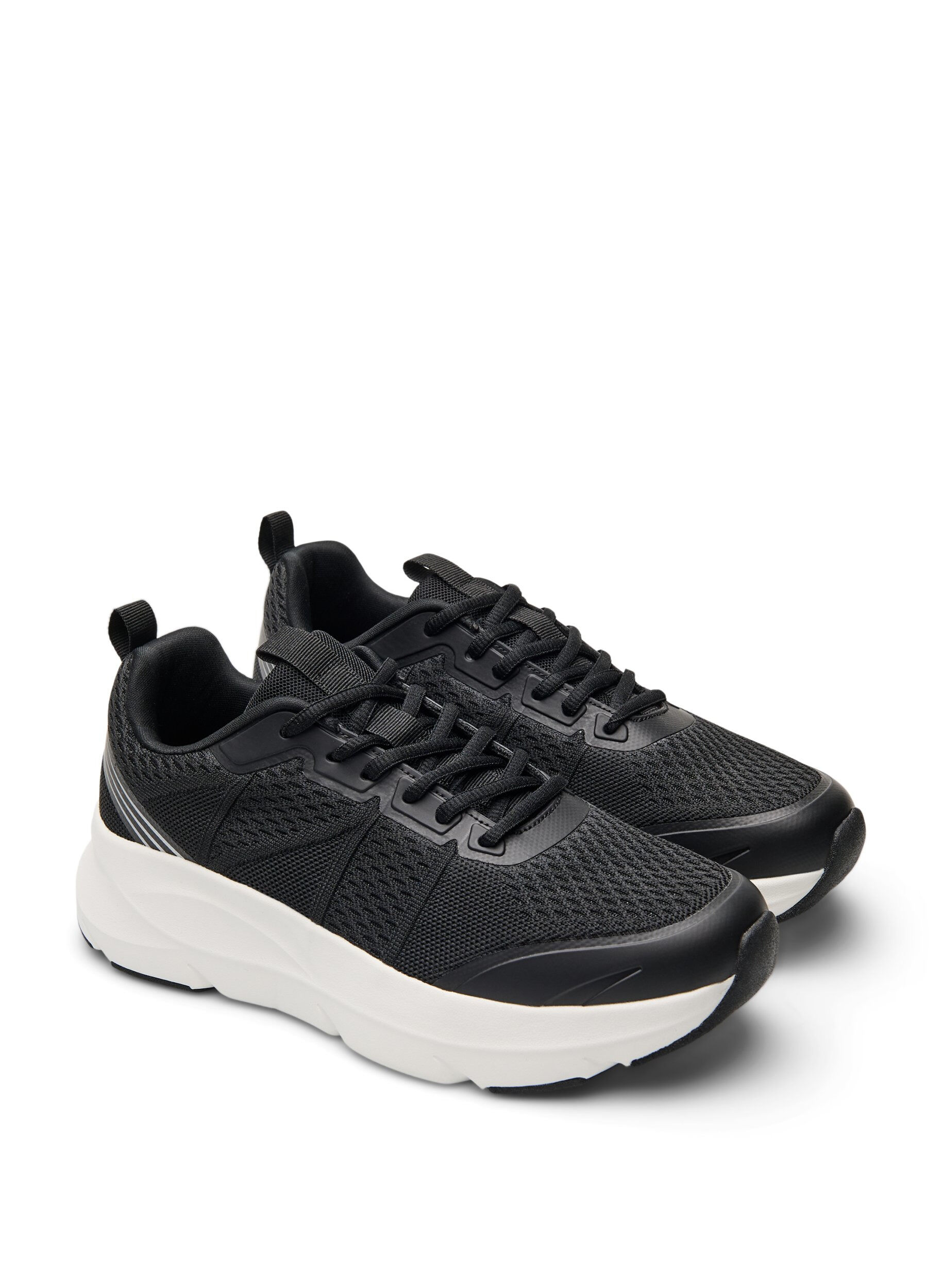 Zizzifashion Wide fit - Comfort sneakers with shock-absorbing sole, Black, Packshot image number 1
