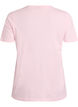 Cotton t-shirt with a decorative front detail, Pink, Packshot image number 1