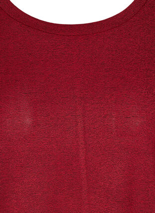 Plain-coloured blouse with long sleeves, Red, Packshot image number 2