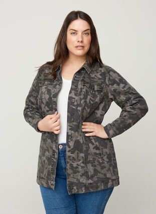 Cotton camouflage jacket, Camouflage, Model image number 0