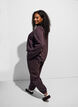 High-waisted sweatpants with drawstring, Brown, Model image number 2