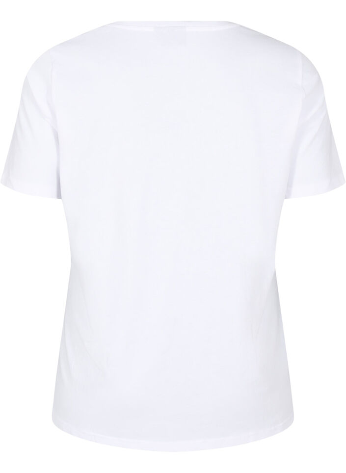 FLASH - T-shirt with motif, White, Packshot image number 1