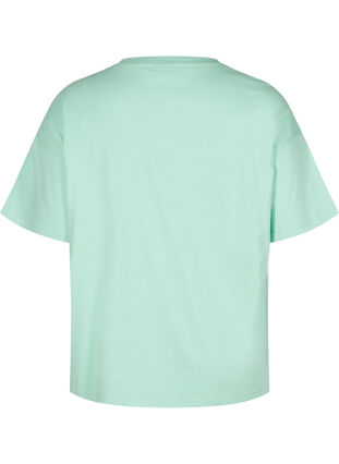Short-sleeved cotton T-shirt, Lichen, Packshot image number 1