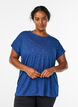 Loose workout t-shirt with short sleeves, Blue, Model image number 0