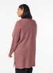 Long ribbed cardigan with an open front, Rose, Model image number 2