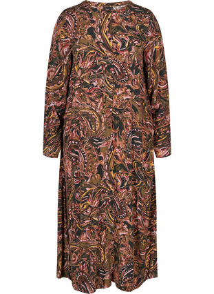 Printed viscose maxi dress, Paisley AOP, Packshot image number 0