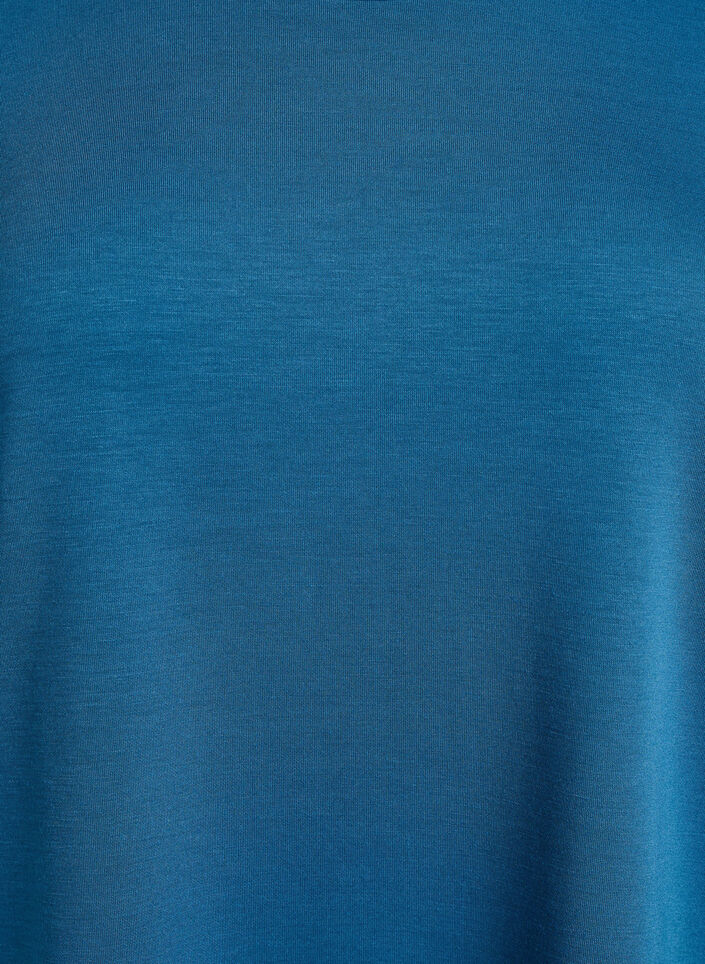 T-shirt in modal mix, Petrol, Packshot image number 2