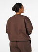 Sweatshirt with motif, Brown, Model image number 2