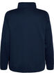Sweatshirt with a high collar and zipper, Blue, Packshot image number 1