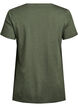 T-shirt with a round neck and A-line shape, Green, Packshot image number 1