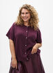 Knitwear cardigan with short sleeves, Dark Bordeaux, Model image number 0