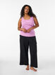 Top with lace trim, Purple, Model image number 1