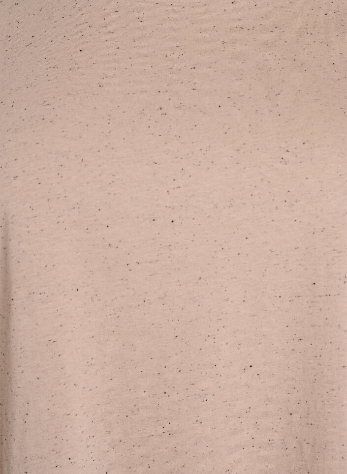 Cotton T-shirt with round neck, Beige, Packshot image number 2