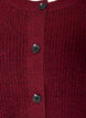 Rib knit cardigan with buttons, Red, Packshot image number 2