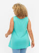 Top with a-shape and round neck, Turquoise, Model image number 1