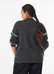 Jumper with decorative stitching, Dark Grey, Model image number 2