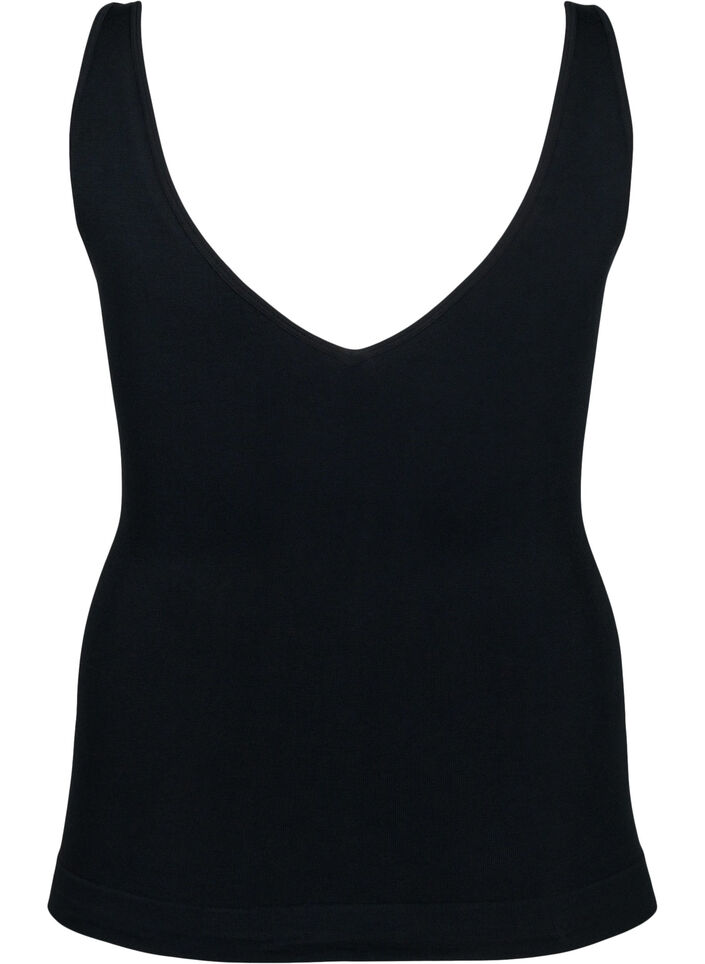 Seamless top in modal, Black, Packshot image number 1
