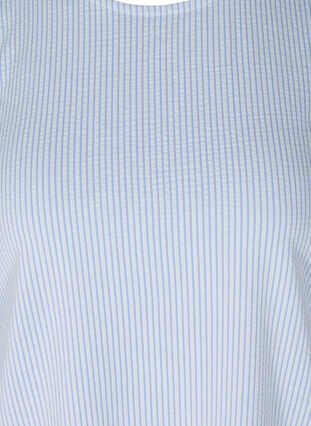 Striped Blouse with 3/4 Sleeves, Lavender Lustre, Packshot image number 2