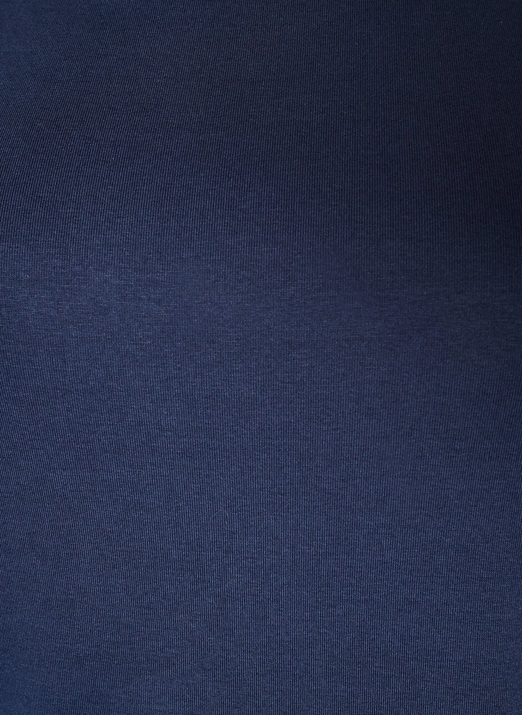 ZizzifashionBasic T-shirt with boat neck and 3/4 sleeves, Blue, Packshot image number 2