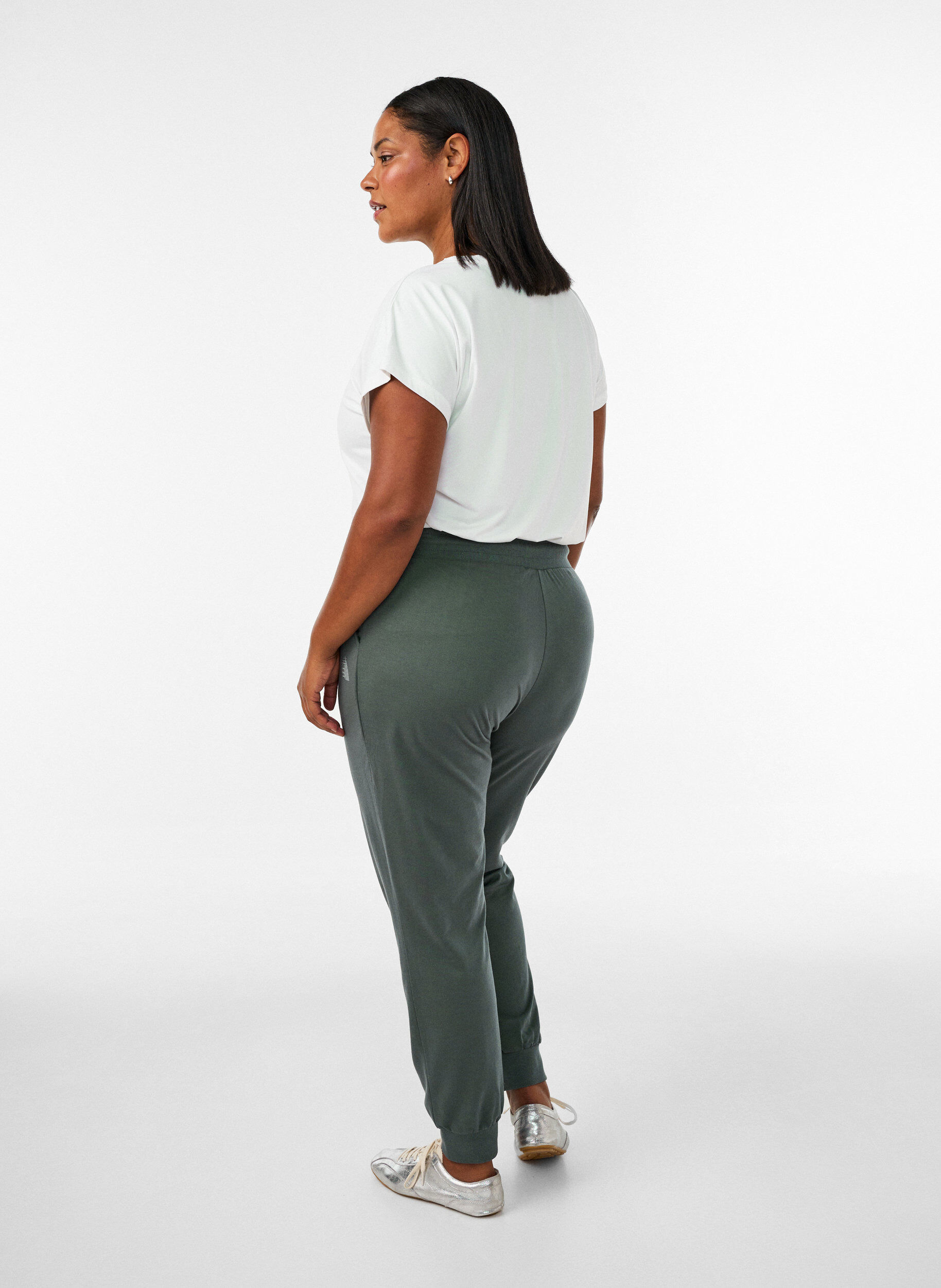 ZizzifashionLoose tracksuit trousers with pockets, Green, Model image number 1