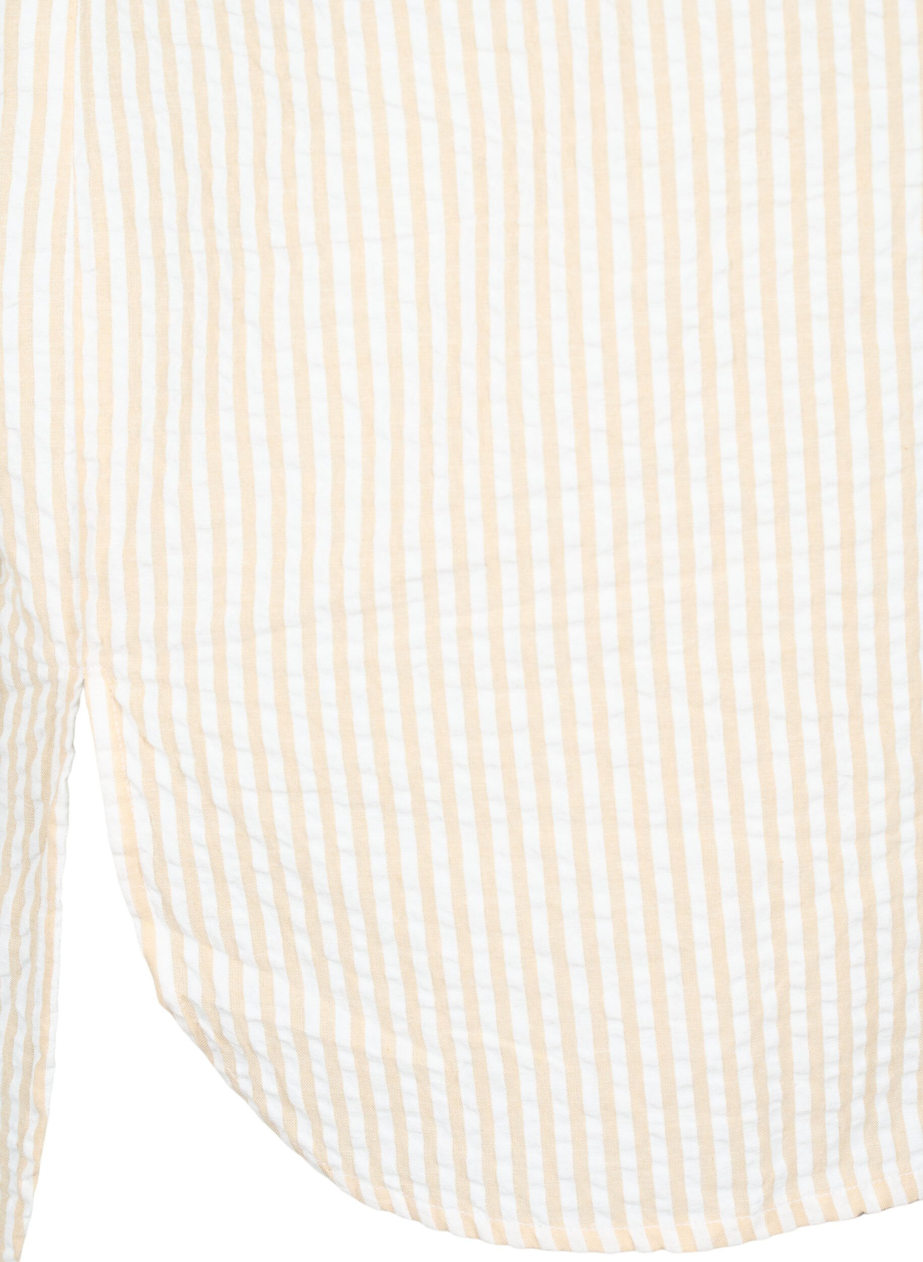 Zizzifashion Striped shirt with chest pockets, Natrual/S. Stripe, Packshot image number 3